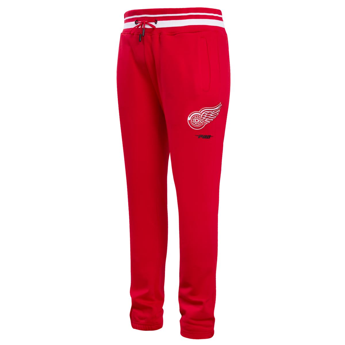 NHL DETROIT RED WINGS SCRIPT TAIL PANTALON OUATÉ EN MOLLETON CÔTELÉ POUR HOMME (ROUGE)