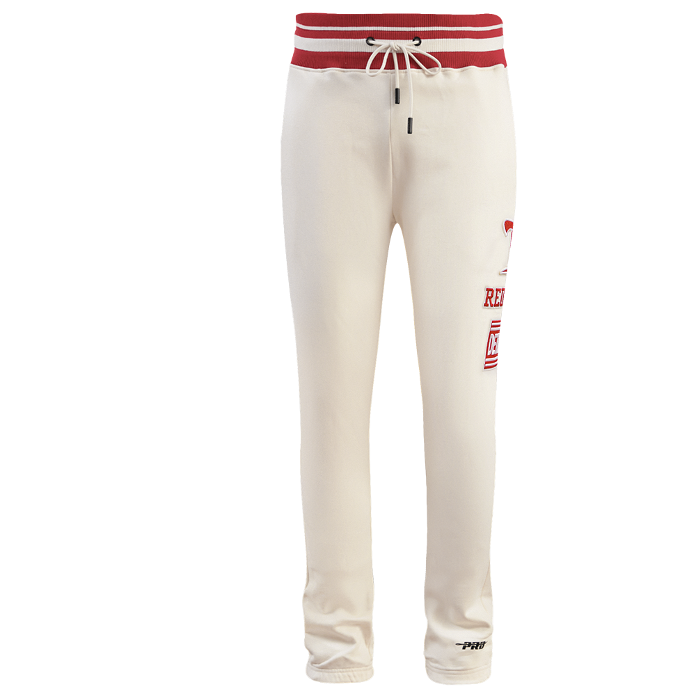 NHL DETROIT RED WINGS RETRO CLASSIC MEN'S FLC SWEATPANT (EGGSHELL/ RED)