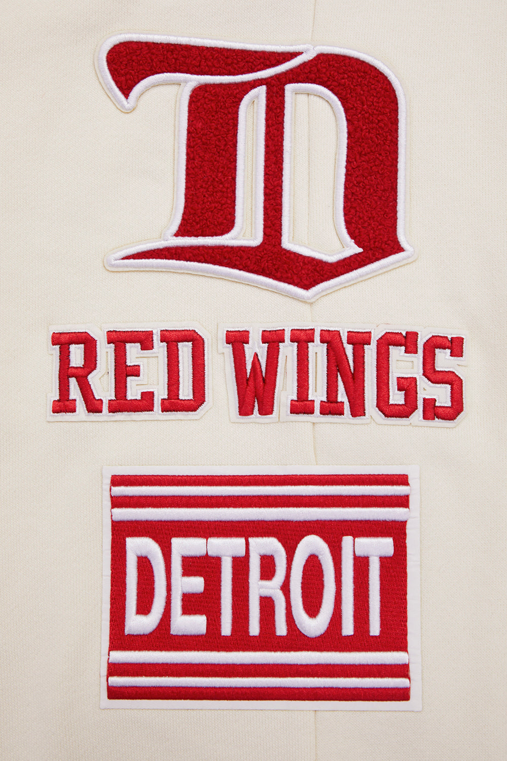 NHL DETROIT RED WINGS RETRO CLASSIC MEN'S FLC SWEATPANT (EGGSHELL/ RED)