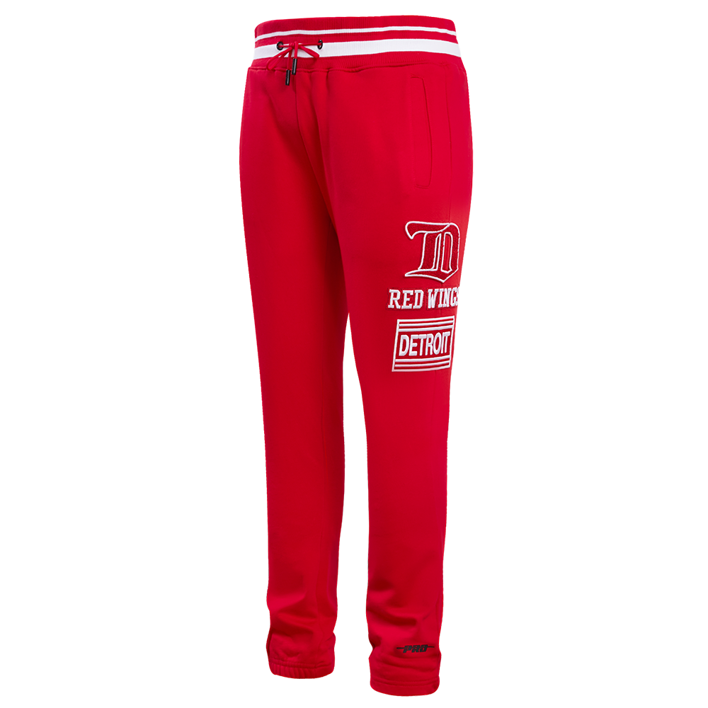 NHL DETROIT RED WINGS RETRO CLASSIC MEN'S FLC SWEATPANT (RED)
