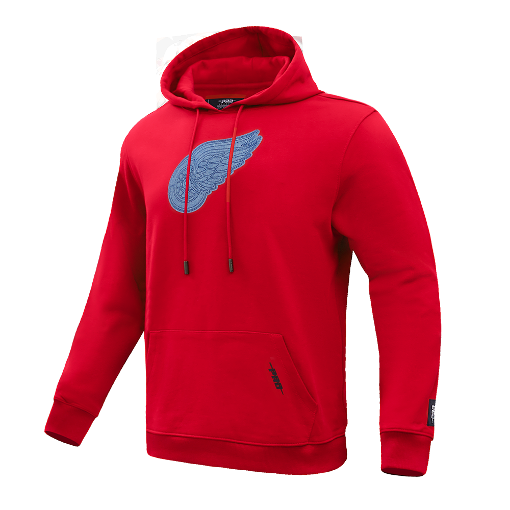 NHL DETROIT RED WINGS VARSITY BLUES CHANDAIL À CAPUCHON EN MOLLETON POUR HOMME (ROUGE)