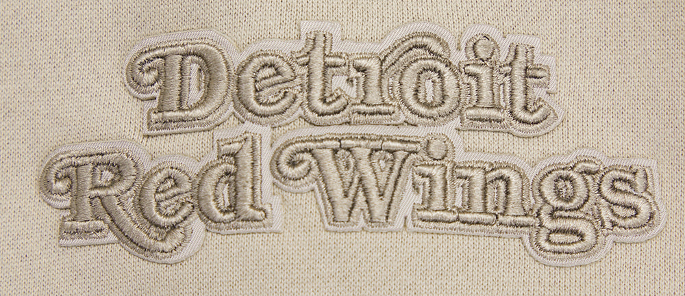 NHL DETROIT RED WINGS NEUTRAL MEN'S DROP SHOULDER FLC CREWNECK (TAUPE)
