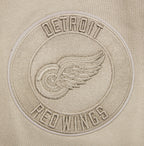 NHL DETROIT RED WINGS NEUTRAL MEN'S DROP SHOULDER FLC CREWNECK (TAUPE)