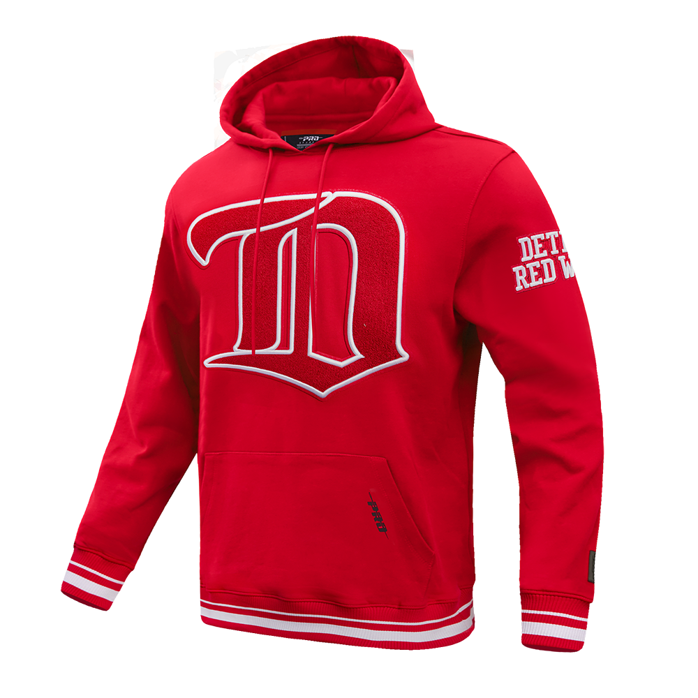 NHL DETROIT RED WINGS RETRO CLASSIC MEN'S  FLC PO HOODIE (RED)