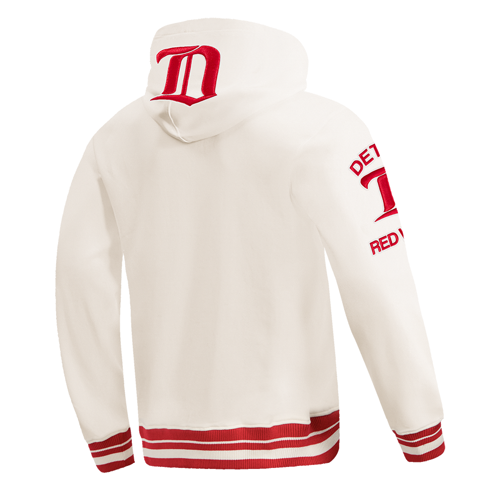 NHL DETROIT RED WINGS RETRO CLASSICS MEN'S SWEATSHIRT (EGGSHELL/ RED)