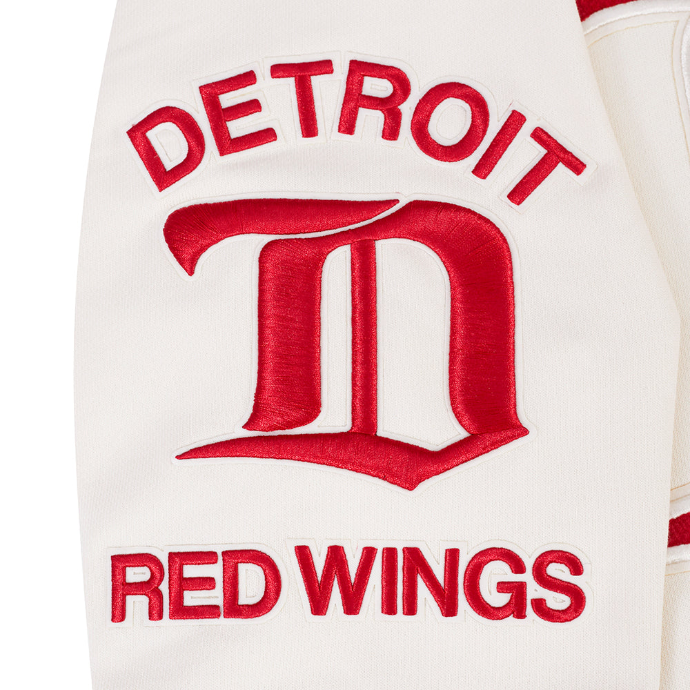 NHL DETROIT RED WINGS RETRO CLASSICS MEN'S SWEATSHIRT (EGGSHELL/ RED)