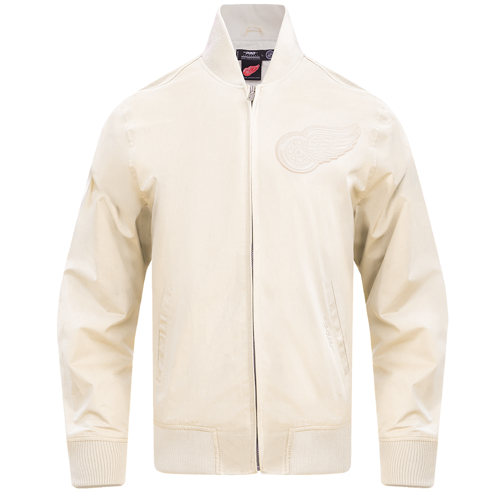 NHL DETROIT RED WINGS NEUTRAL MEN'S  TWILL JACKET (EGGSHELL)
