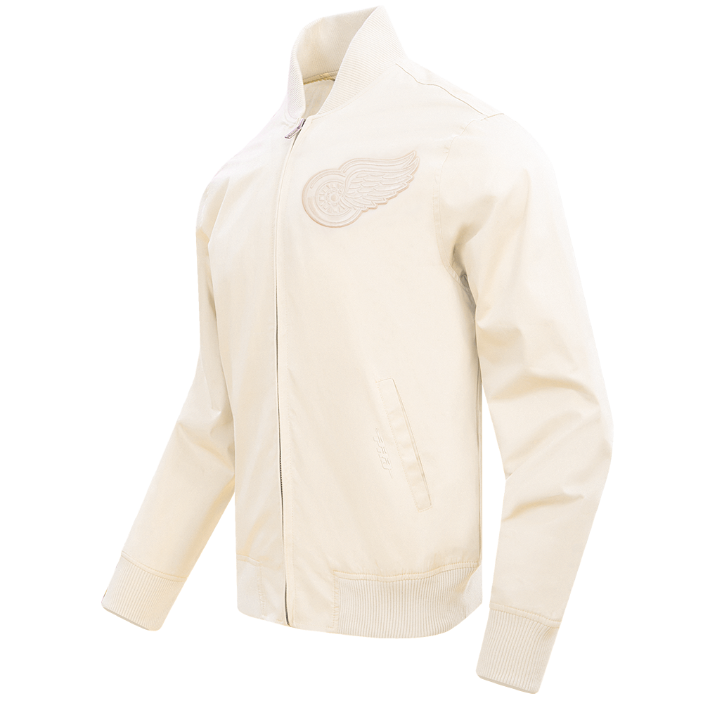 NHL DETROIT RED WINGS NEUTRAL MEN'S  TWILL JACKET (EGGSHELL)