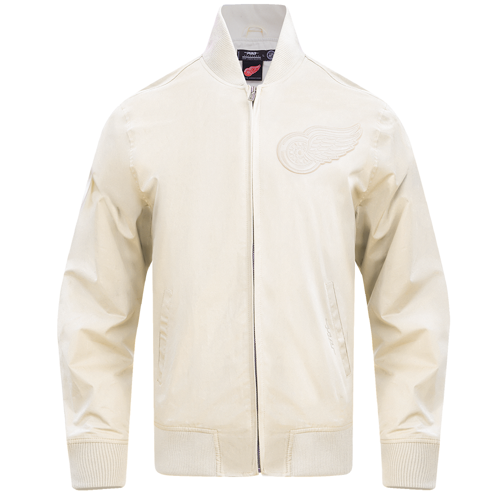 NHL DETROIT RED WINGS NEUTRAL MEN'S  TWILL JACKET (EGGSHELL)