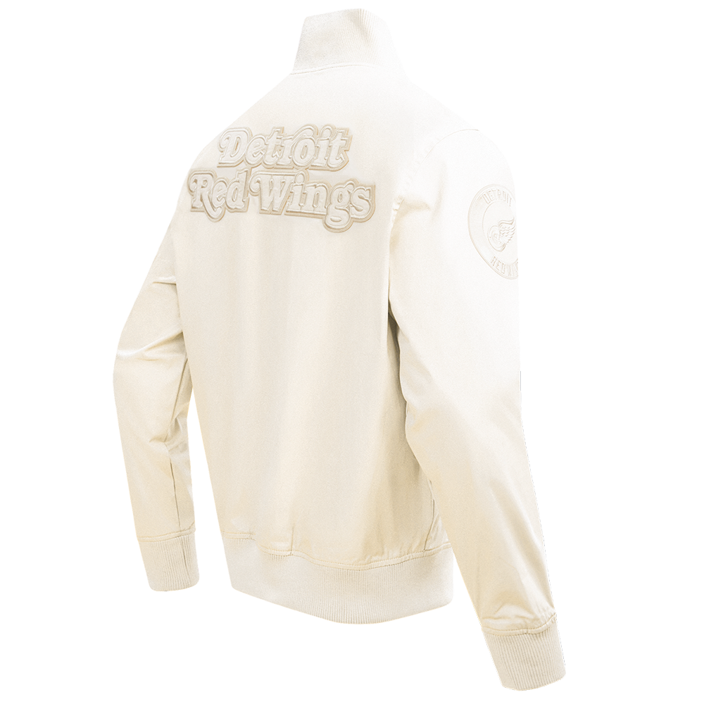 NHL DETROIT RED WINGS NEUTRAL MEN'S  TWILL JACKET (EGGSHELL)