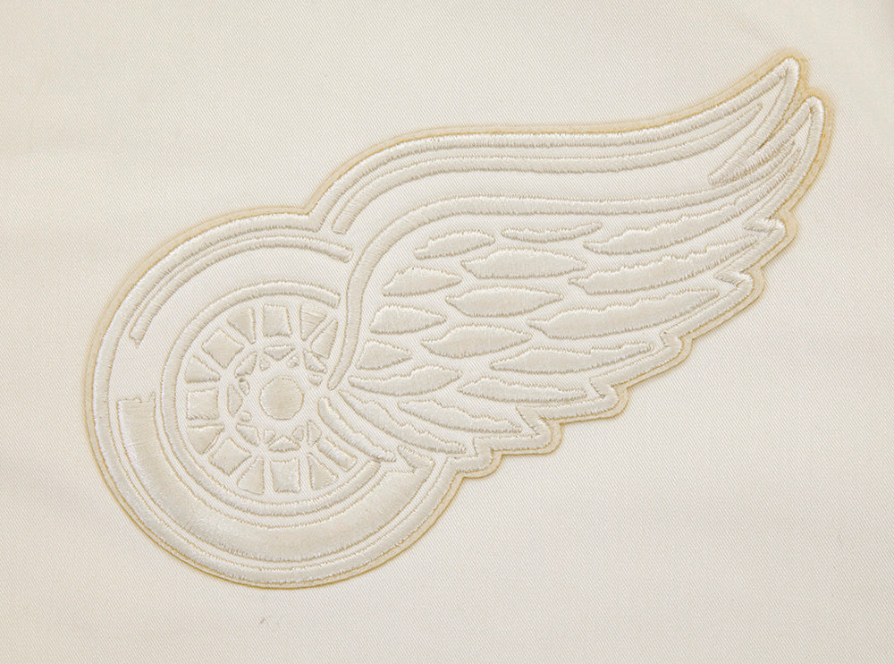 NHL DETROIT RED WINGS NEUTRAL MEN'S  TWILL JACKET (EGGSHELL)