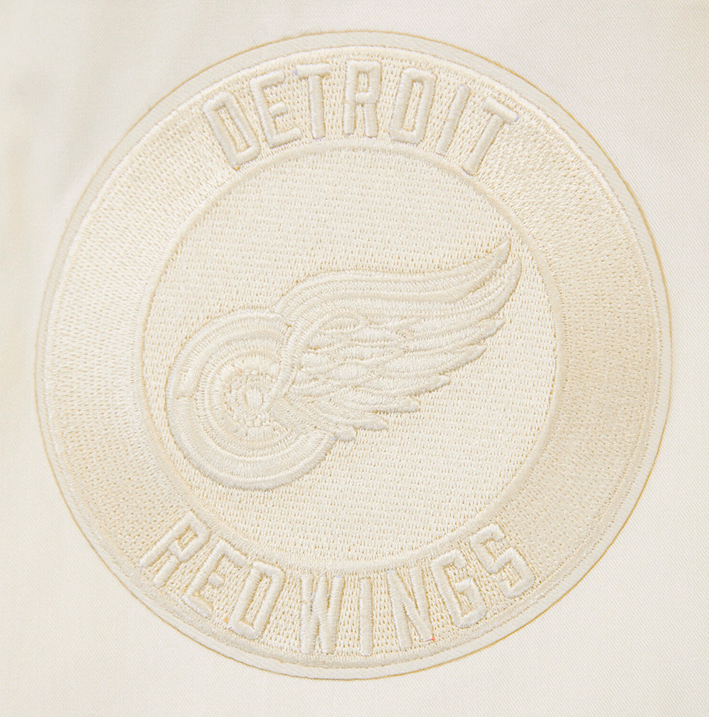 NHL DETROIT RED WINGS NEUTRAL MEN'S  TWILL JACKET (EGGSHELL)