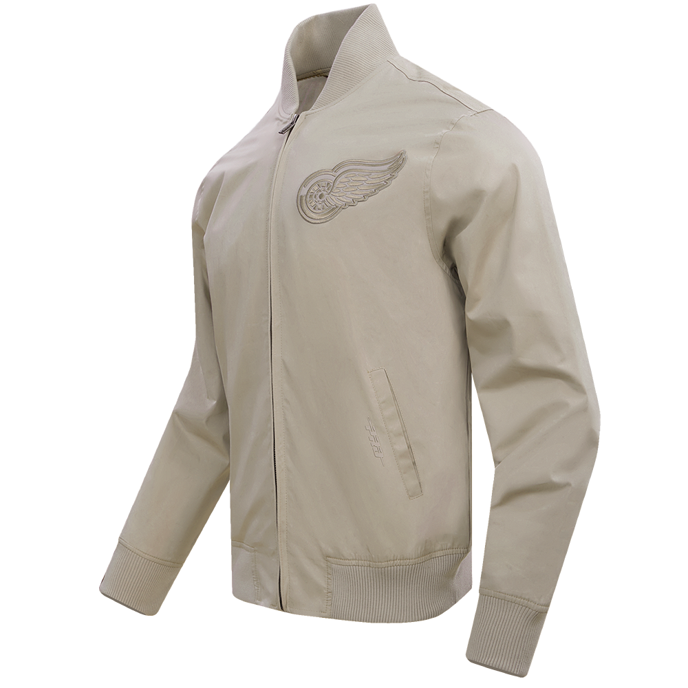 NHL DETROIT RED WINGS NEUTRAL MEN'S TWILL JACKET (TAUPE)