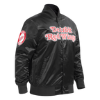 NHL DETROIT RED WINGS CLASSIC MEN'S  SATIN MEN'S JACKET (BLACK)