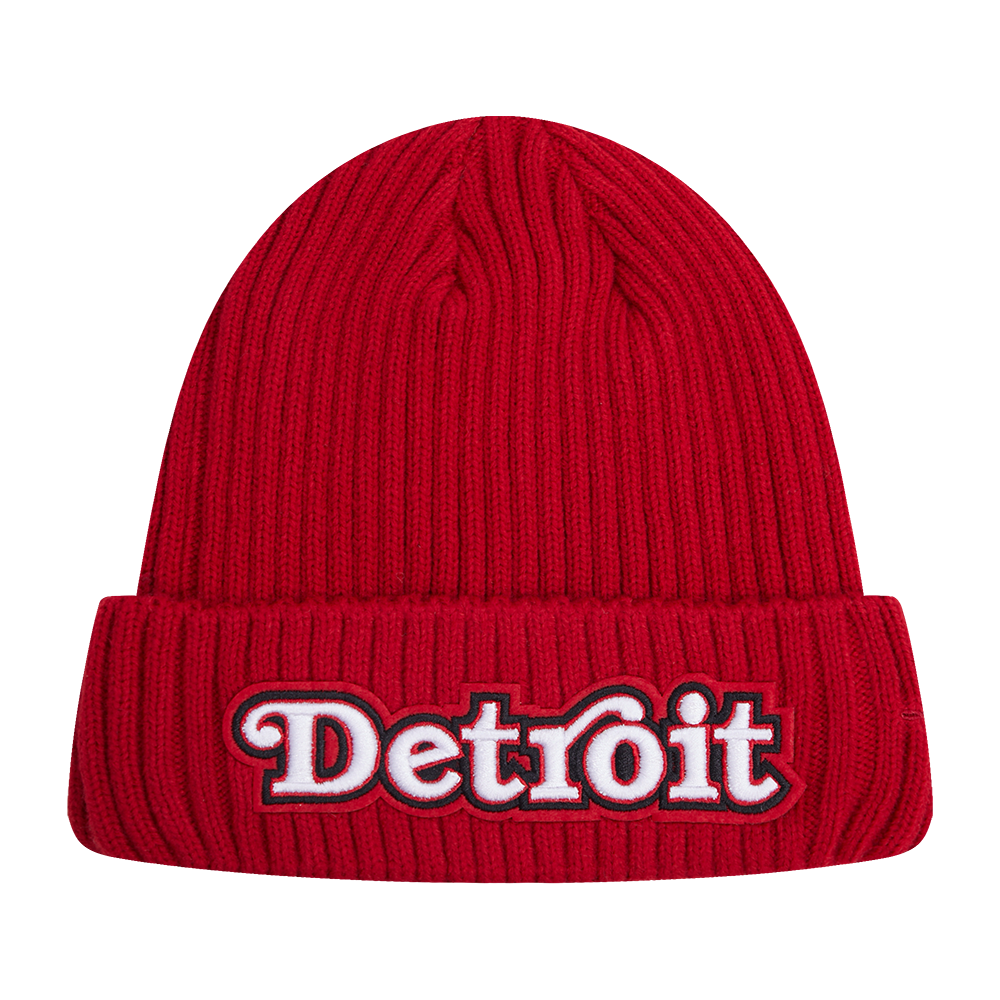 NHL DETROIT RED WINGS CLASSIC CORE UNISEX KNIT BEANIE (RED)
