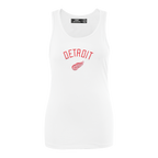 NHL DETROIT RED WINGS CLASSIC CAMISOLE DOS NAGEUR À COUPE DÉCONTRACTÉE POUR FEMME (BLANC)