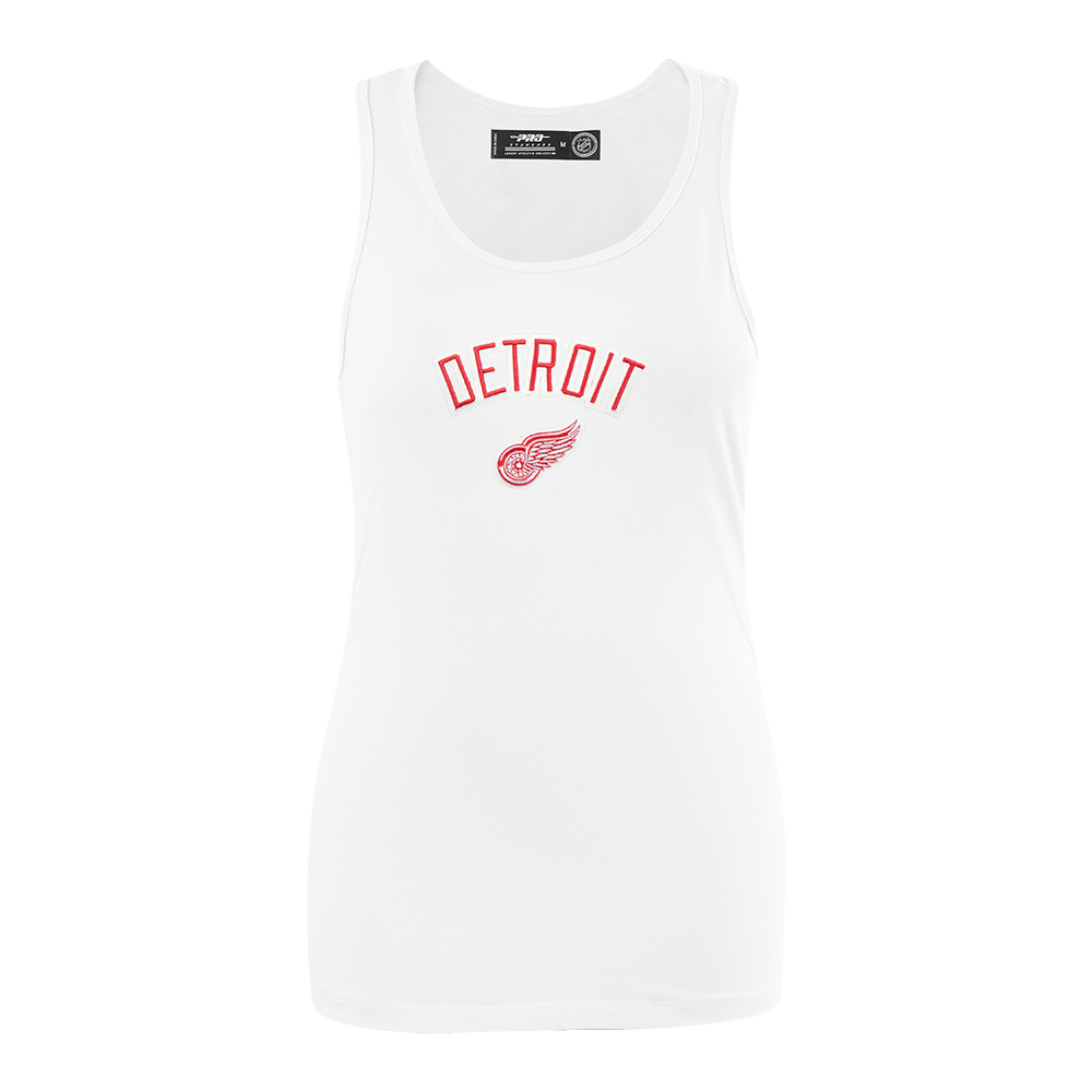 NHL DETROIT RED WINGS CLASSIC WOMEN'S RELAXED FIT RACERBACK (WHITE)