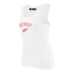 NHL DETROIT RED WINGS CLASSIC CAMISOLE DOS NAGEUR À COUPE DÉCONTRACTÉE POUR FEMME (BLANC)