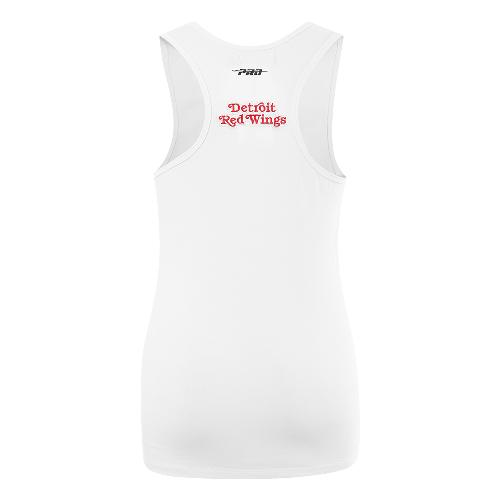 NHL DETROIT RED WINGS CLASSIC CAMISOLE DOS NAGEUR À COUPE DÉCONTRACTÉE POUR FEMME (BLANC)