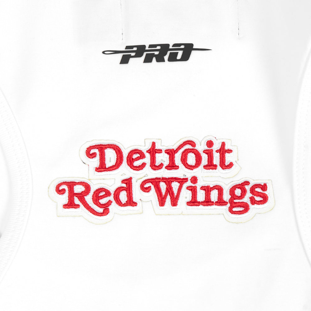 NHL DETROIT RED WINGS CLASSIC CAMISOLE DOS NAGEUR À COUPE DÉCONTRACTÉE POUR FEMME (BLANC)