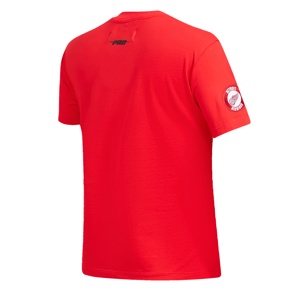 NHL DETROIT RED WINGS CLASSIC SHORT SLEEVE WOMEN'S SINGLE JERSEY SLIM FIT TEE (RED)