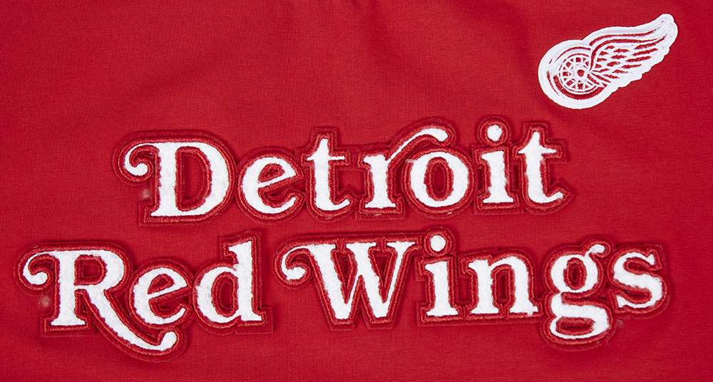NHL DETROIT RED WINGS CLASSIC SHORT SLEEVE WOMEN'S SINGLE JERSEY SLIM FIT TEE (RED)