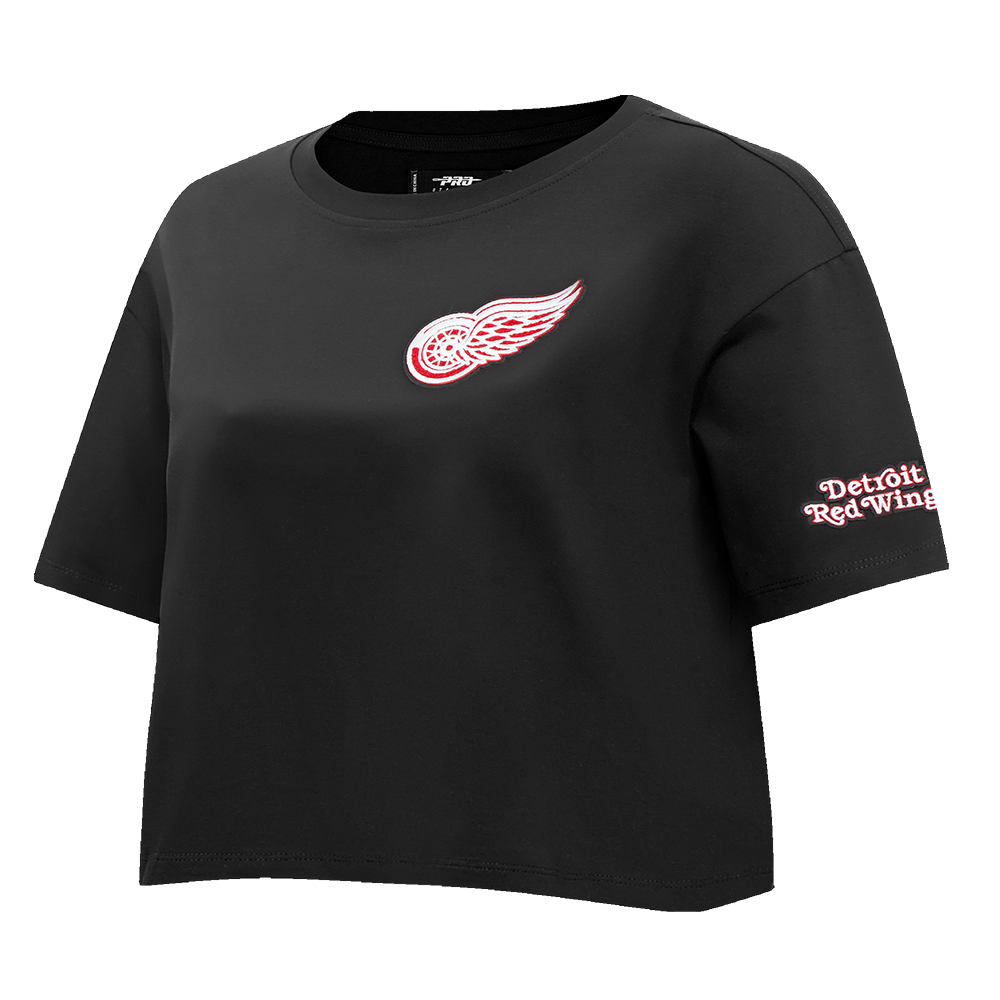 NHL DETROIT RED WINGS CLASSIC WOMEN'S BOXY TEE (BLACK)