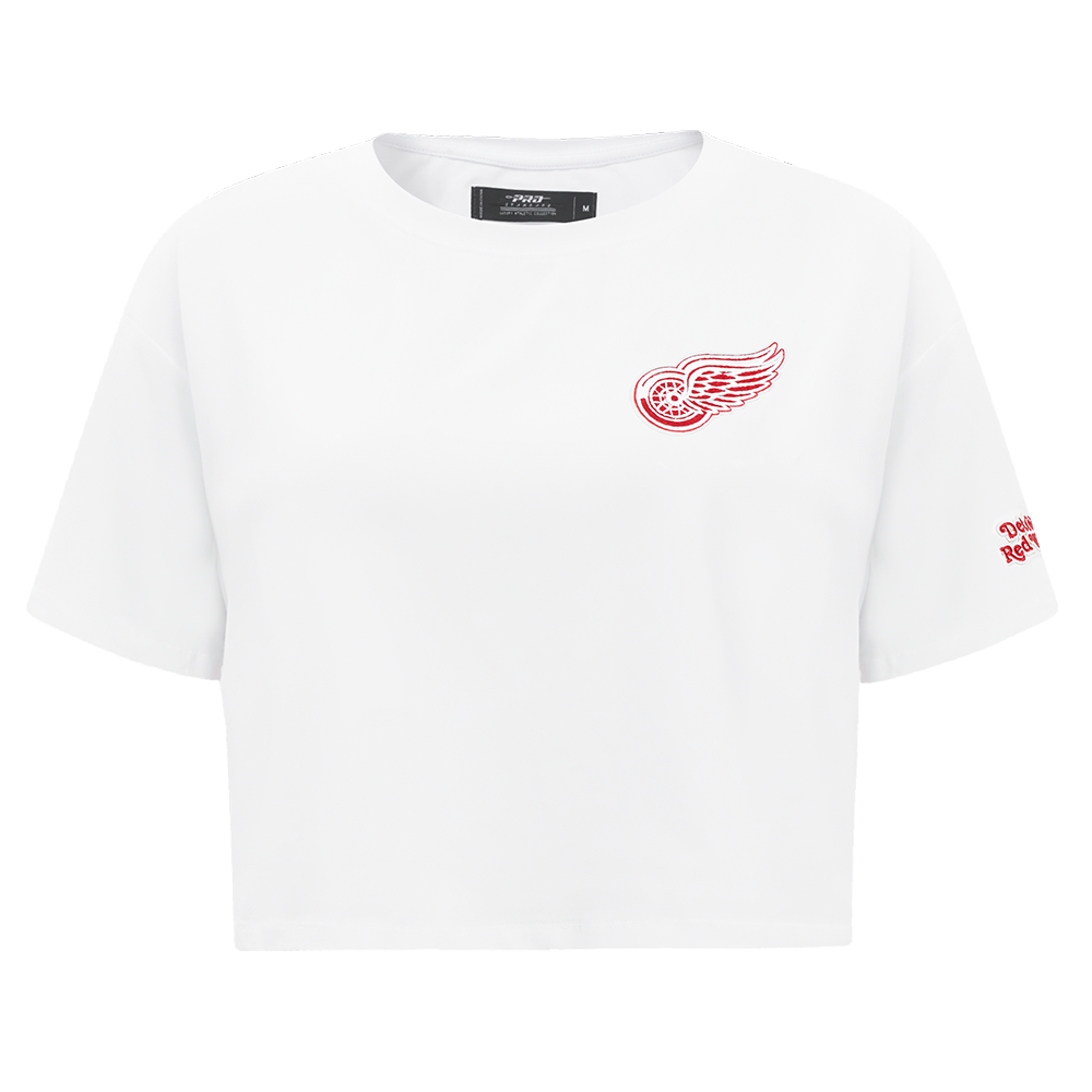 NHL DETROIT RED WINGS CLASSIC WOMEN'S BOXY TEE (WHITE)