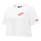 NHL DETROIT RED WINGS CLASSIC WOMEN'S BOXY TEE (WHITE)