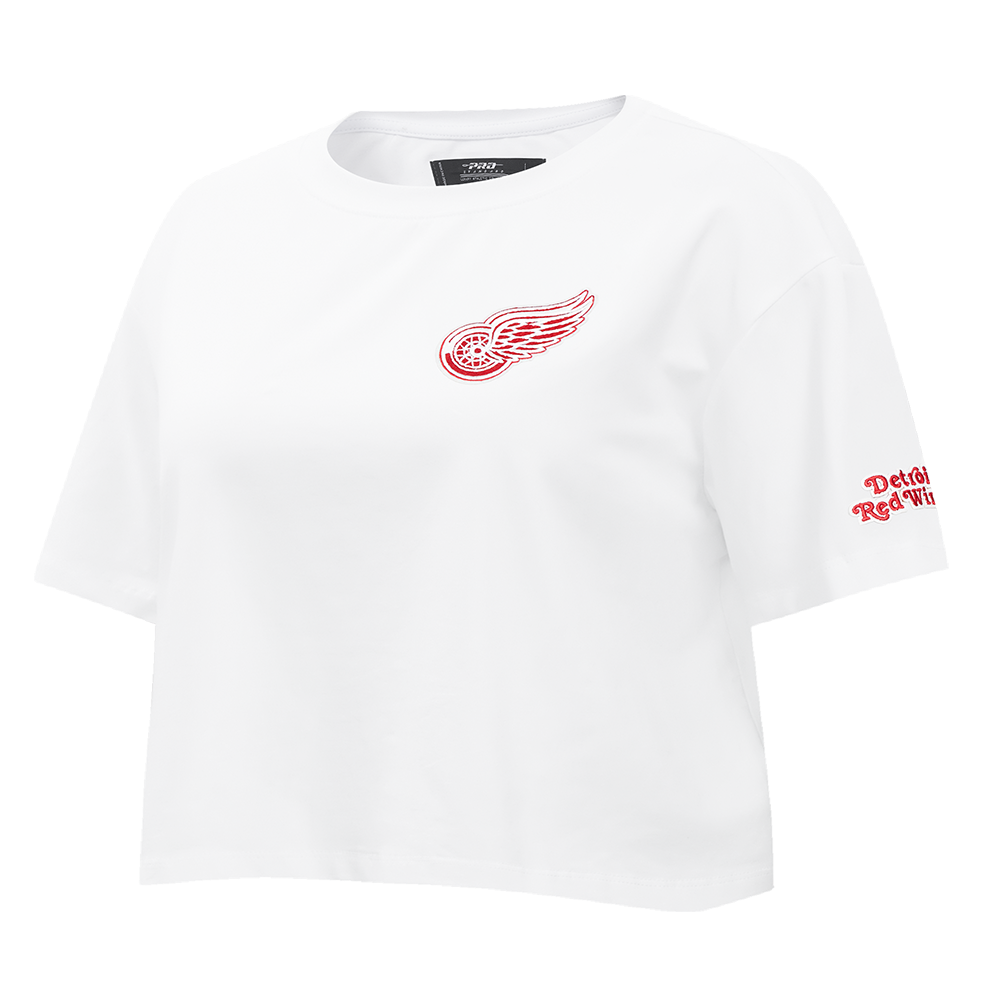 NHL DETROIT RED WINGS CLASSIC WOMEN'S BOXY TEE (WHITE)