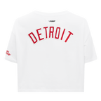NHL DETROIT RED WINGS CLASSIC WOMEN'S BOXY TEE (WHITE)