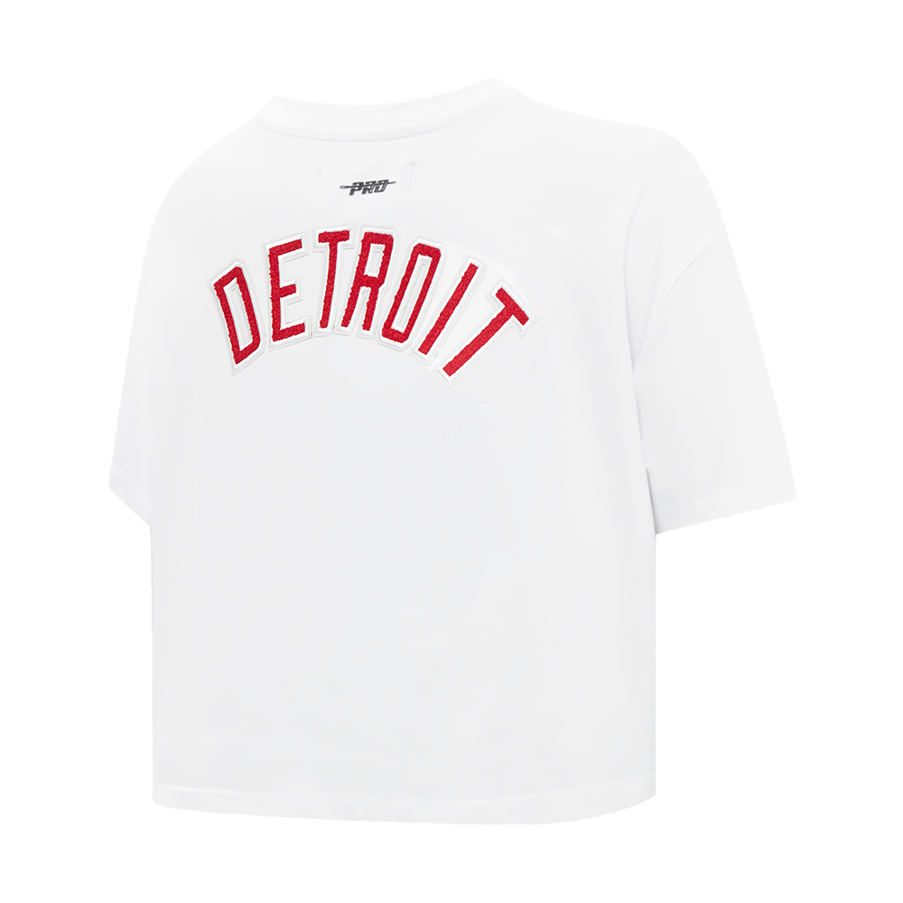 NHL DETROIT RED WINGS CLASSIC WOMEN'S BOXY TEE (WHITE)