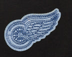NHL DETROIT RED WINGS VARSITY BLUES WOMEN'S BOXY TEE (BLACK)