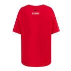 NHL DETROIT RED WINGS SCRIPT TAIL T-SHIRT DE COUPE BOYFRIEND POUR FEMME (ROUGE)