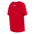 NHL DETROIT RED WINGS SCRIPT TAIL T-SHIRT DE COUPE BOYFRIEND POUR FEMME (ROUGE)