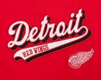 NHL DETROIT RED WINGS SCRIPT TAIL T-SHIRT DE COUPE BOYFRIEND POUR FEMME (ROUGE)
