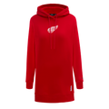 NHL DETROIT RED WINGS CLASSIC ROBE À CAPUCHON EN MOLLETON POUR FEMME (ROUGE)