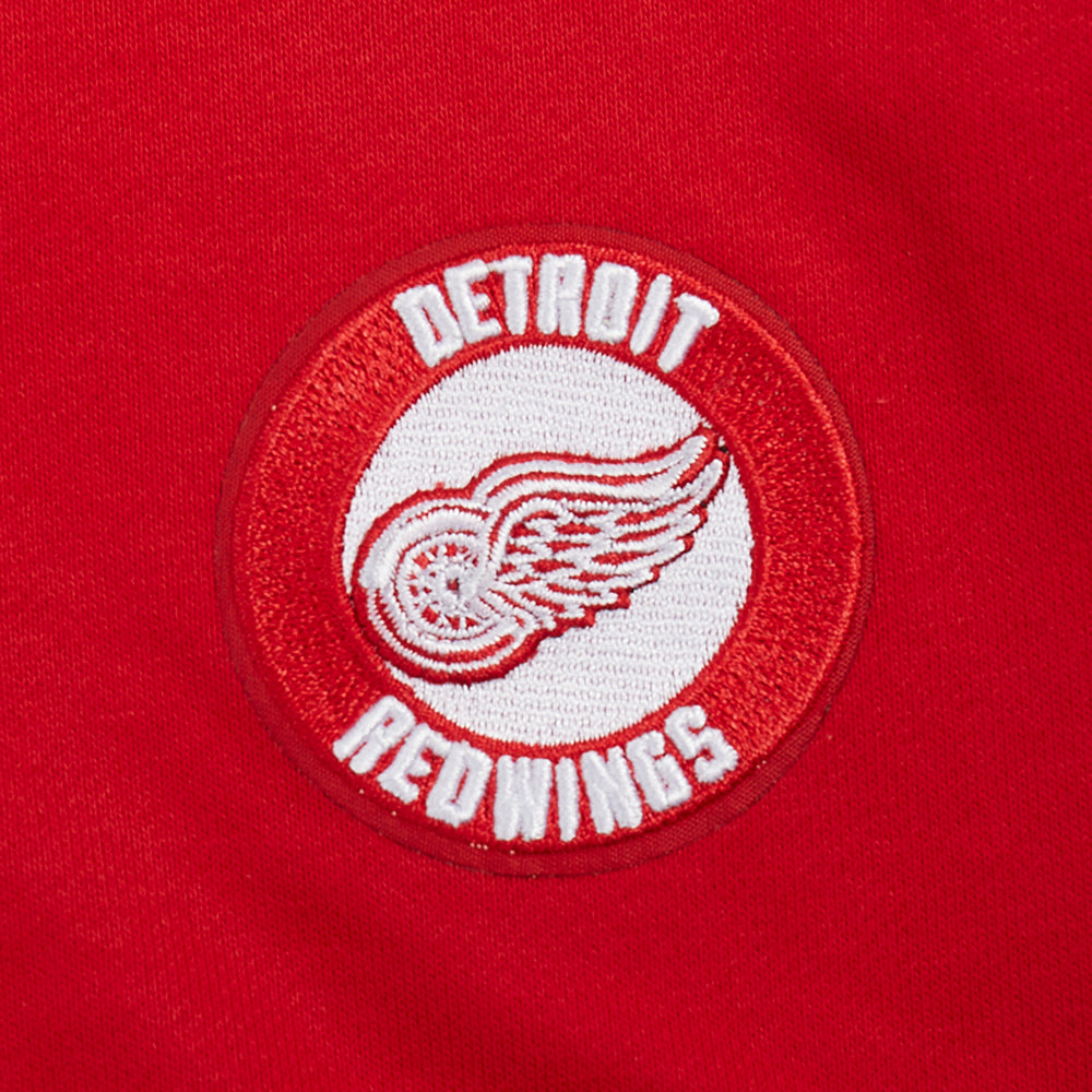 NHL DETROIT RED WINGS CLASSIC ROBE À CAPUCHON EN MOLLETON POUR FEMME (ROUGE)