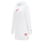 NHL DETROIT RED WINGS CLASSIC ROBE À CAPUCHON EN MOLLETON POUR FEMME (BLANC)