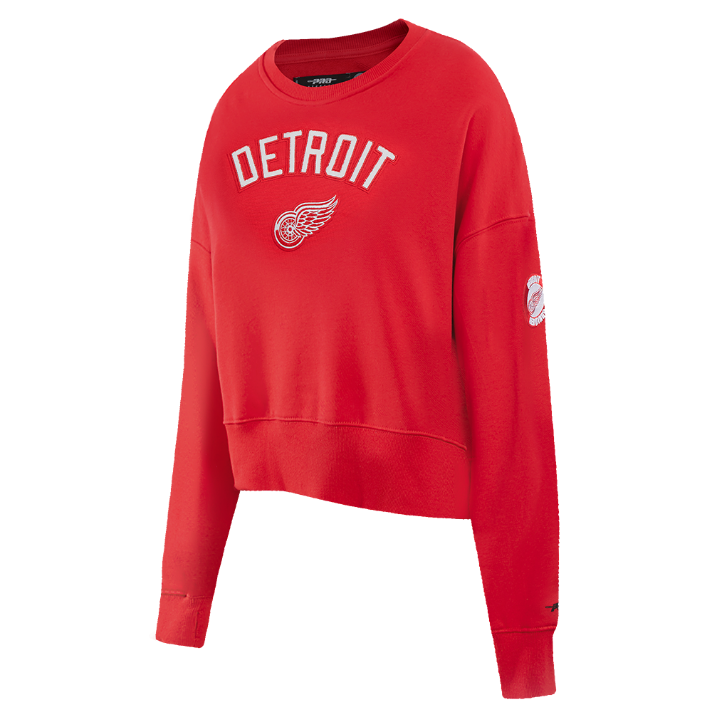 NHL DETROIT RED WINGS CLASSIC WOMEN'S FLEECE CREWNECK (RED)