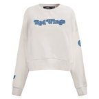 NHL DETROIT RED WINGS VARSITY BLUES WOMEN'S CREWNECK (LINEN)