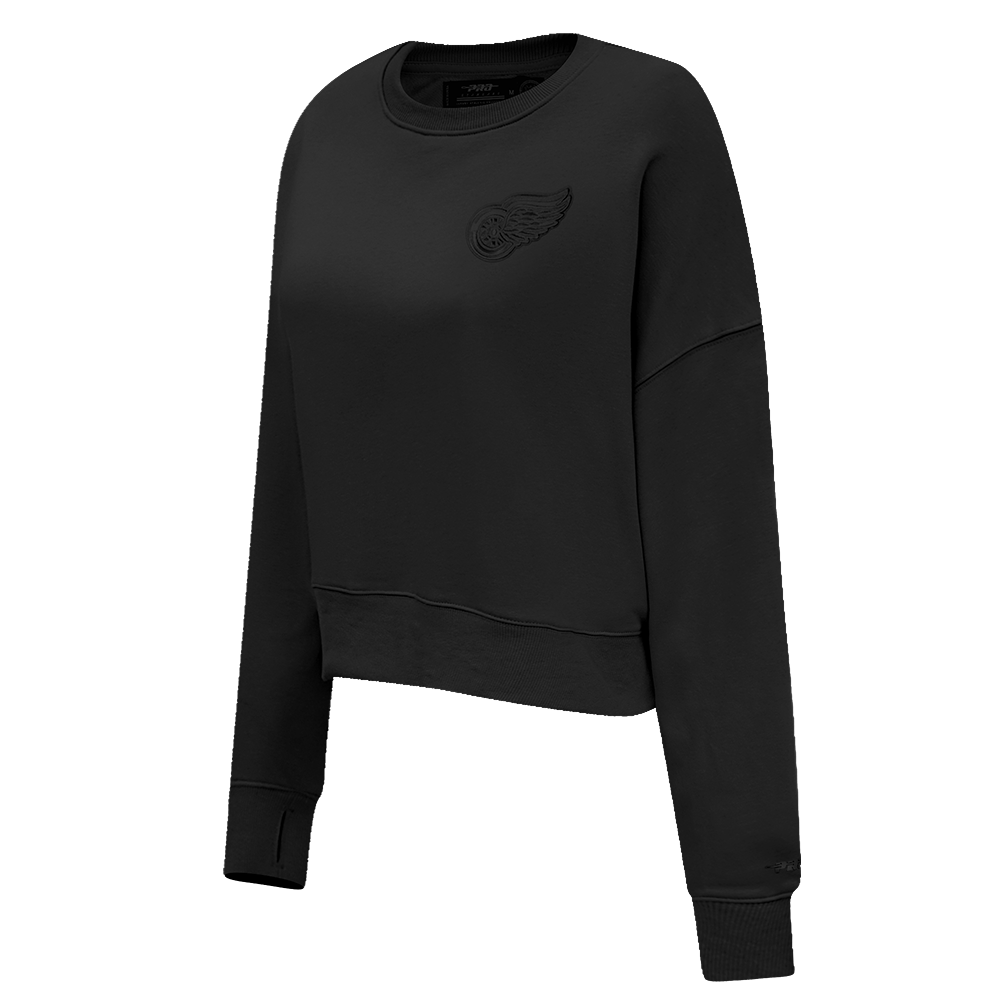 NHL DETROIT RED WINGS NEUTRAL WOMEN'S CREWNECK (BLACK)