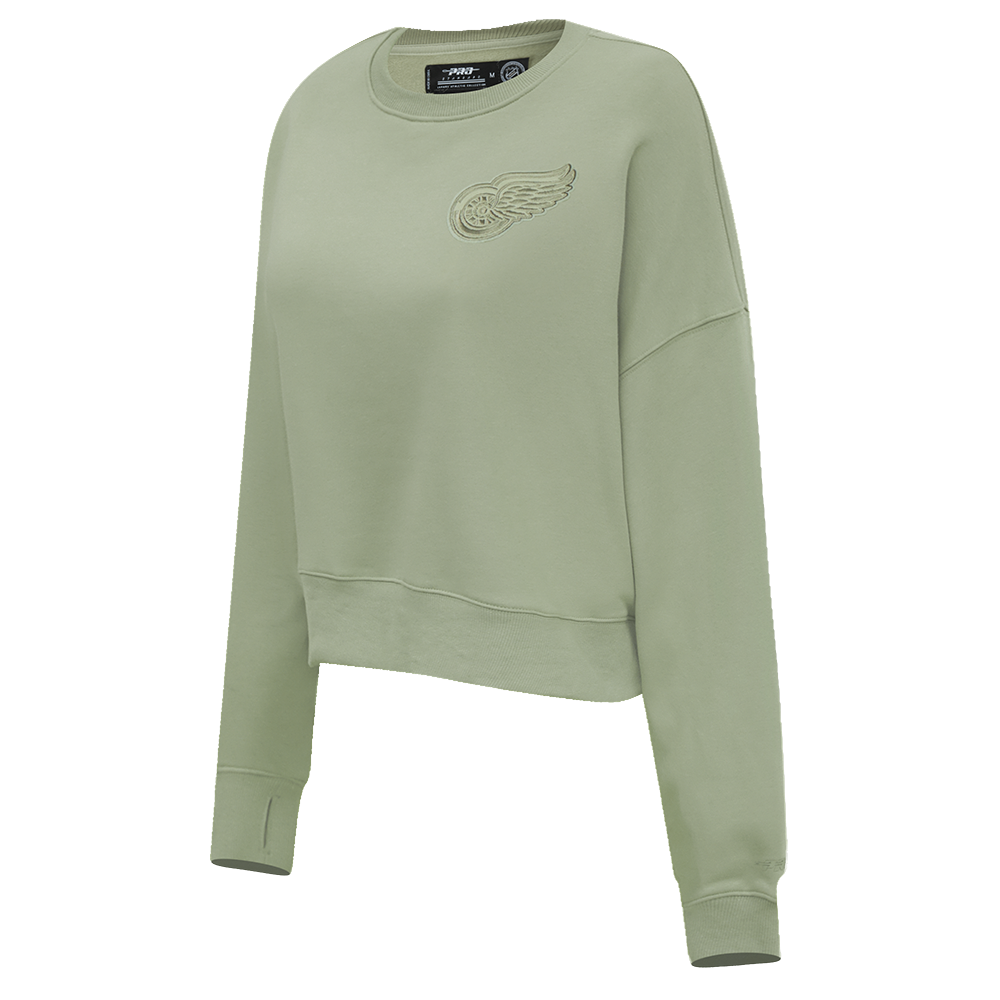 NHL DETROIT RED WINGS NEUTRAL WOMEN'S FLEECE CREWNECK (MOSS)