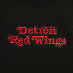 NHL DETROIT RED WINGS WINGSPAN WOMEN'S FLC CREWNECK (BLACK)