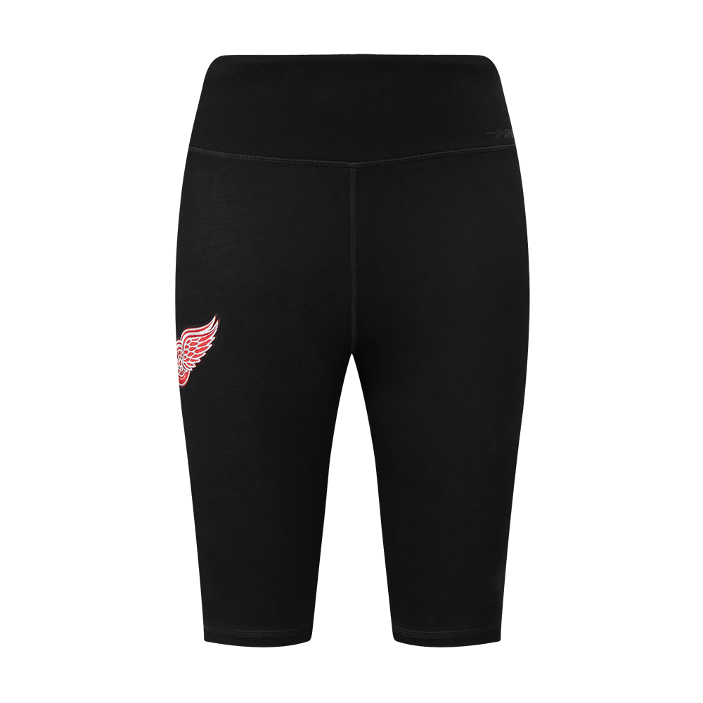 NHL DETROIT RED WINGS CLASSIC WOMEN'S COTTON BIKE SHORT (BLACK)