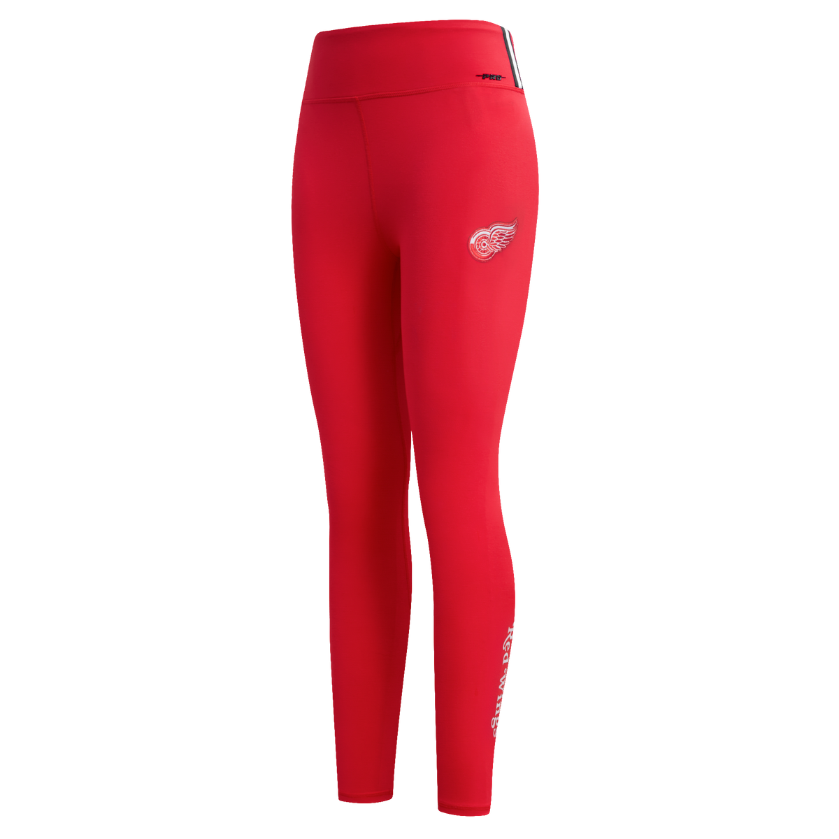 NHL DETROIT RED WINGS CLASSIC WOMEN'S HIGH WAIST JERSEY LEGGING (RED)