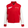 NHL DETROIT RED WINGS CLASSIC WOMEN'S WOOL VARSITY JACKET (RED/WHITE)