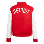 NHL DETROIT RED WINGS CLASSIC WOMEN'S WOOL VARSITY JACKET (RED/WHITE)