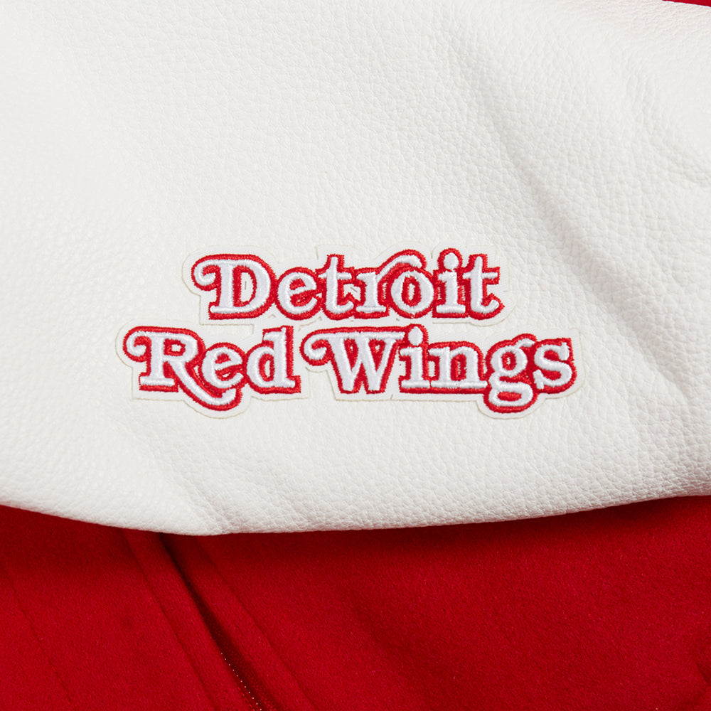 NHL DETROIT RED WINGS CLASSIC WOMEN'S WOOL VARSITY JACKET (RED/WHITE)