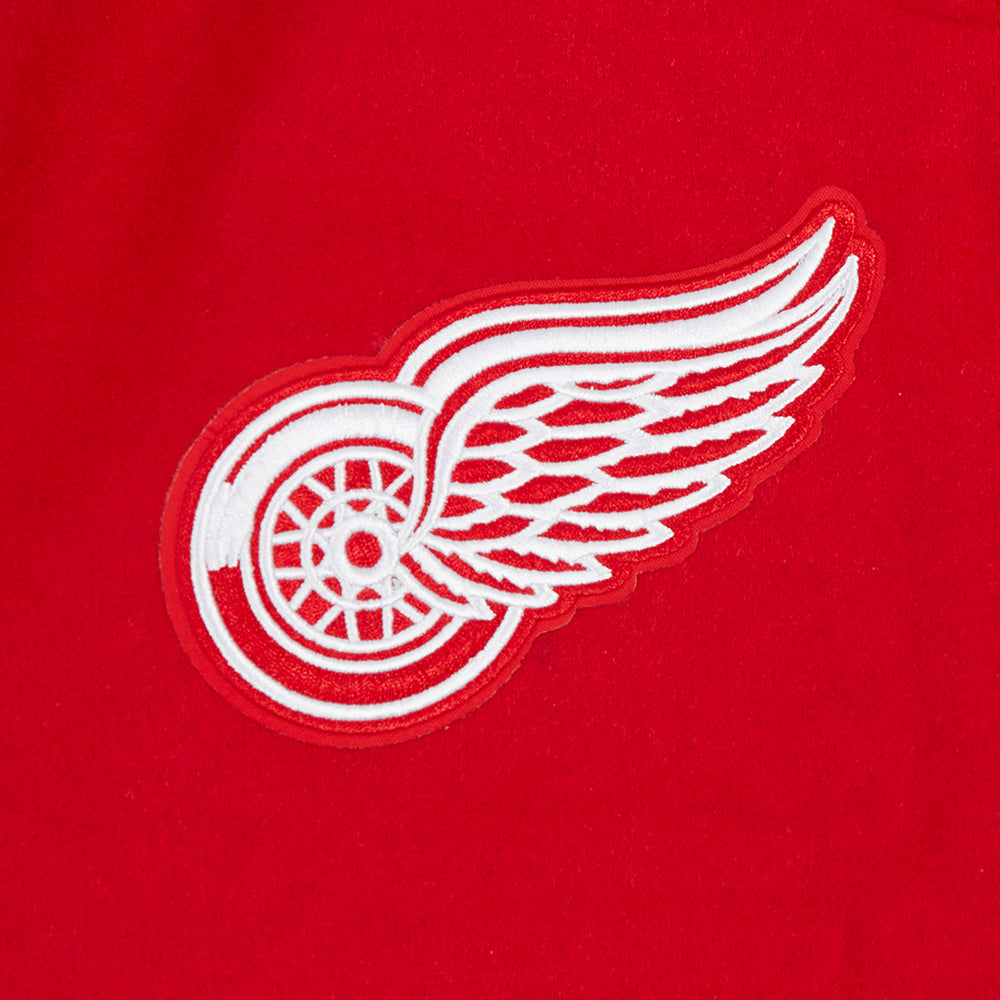NHL DETROIT RED WINGS CLASSIC WOMEN'S WOOL VARSITY JACKET (RED/WHITE)